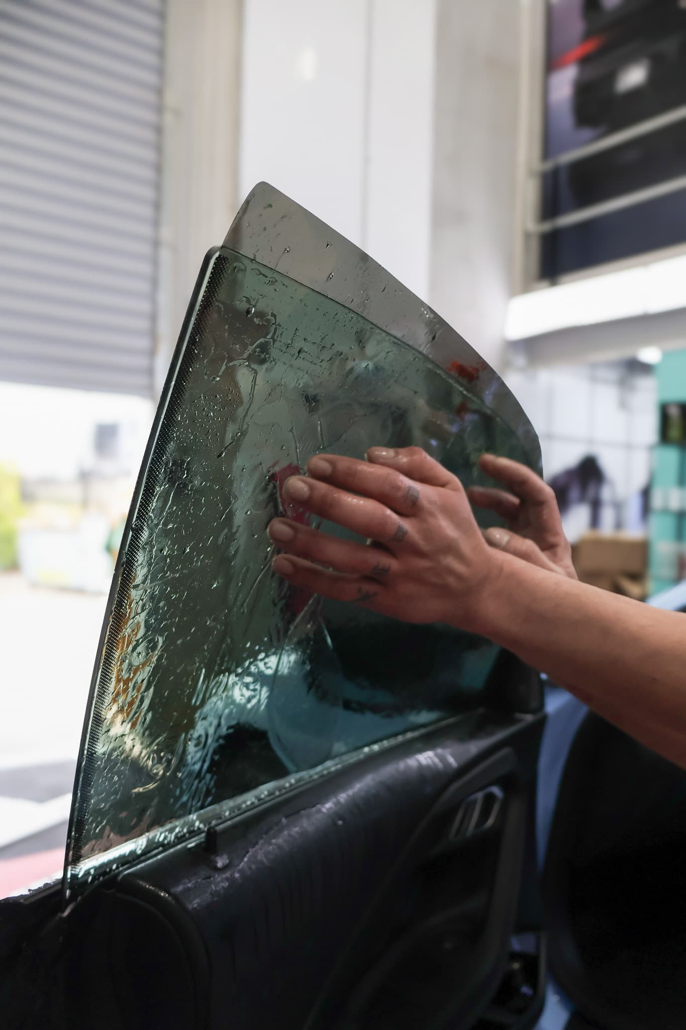 Ceramic window tint finish